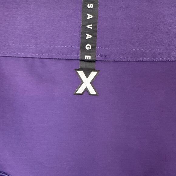 Savage x Fenty Plus Size Curve Alert Leggings Dark Purple High Waist Athleisure - Picture 8 of 8